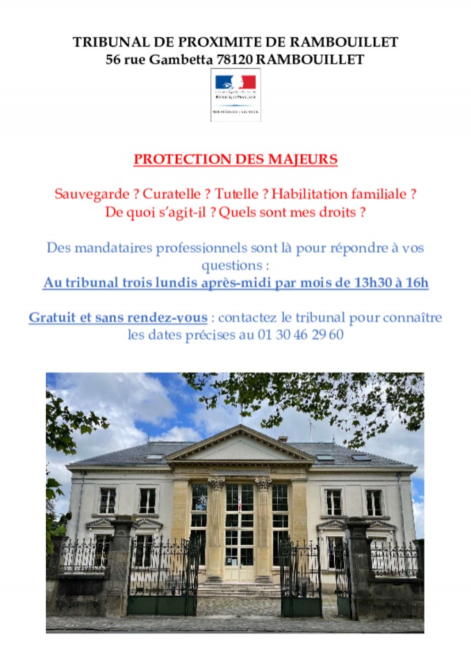 Information Tribunal de proximité de Rambouillet permanences Image 1