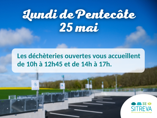 Déchèteries Lundi de Pentecôte Image 1
