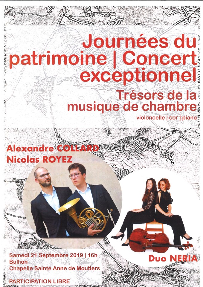 Concert Chapelle Ste Anne à Moutiers 16h Image 1